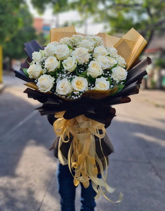 Flowers of Love White Ecuadorian Bouquet