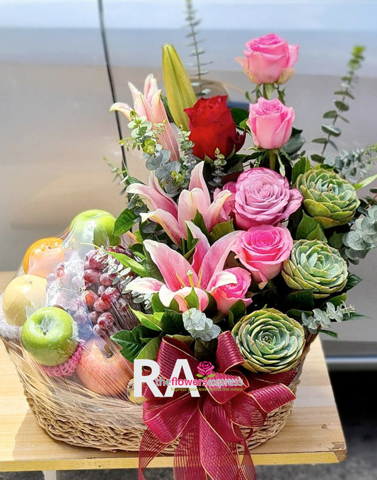 Holly Harmony Fruit Basket