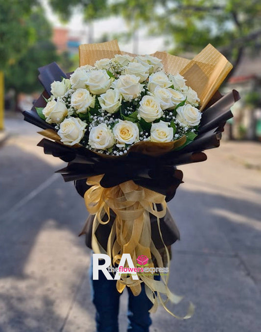 Flowers of Love White Ecuadorian Bouquet