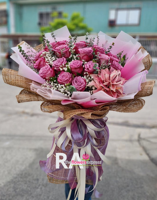 Dark Pink Spring Glory Ecuadorian Roses